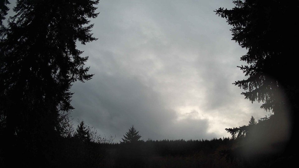 Pacific Northwest skyline timelapse frame from Dec 17th, 2025 at 11:45 AM