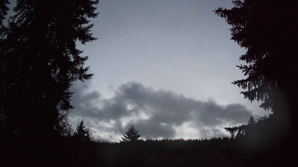 Pacific Northwest skyline timelapse frame from Dec 17th, 2025 at 12:00 PM