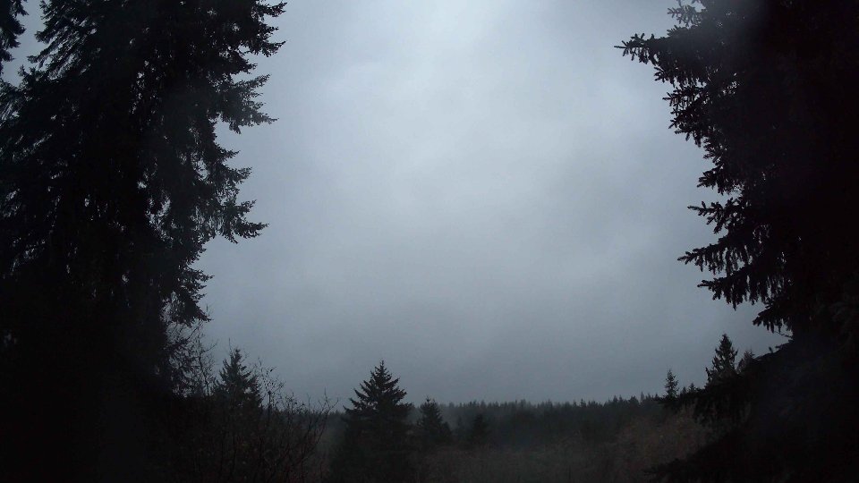 Pacific Northwest skyline timelapse frame from Dec 18th, 2025 at 7:45 AM