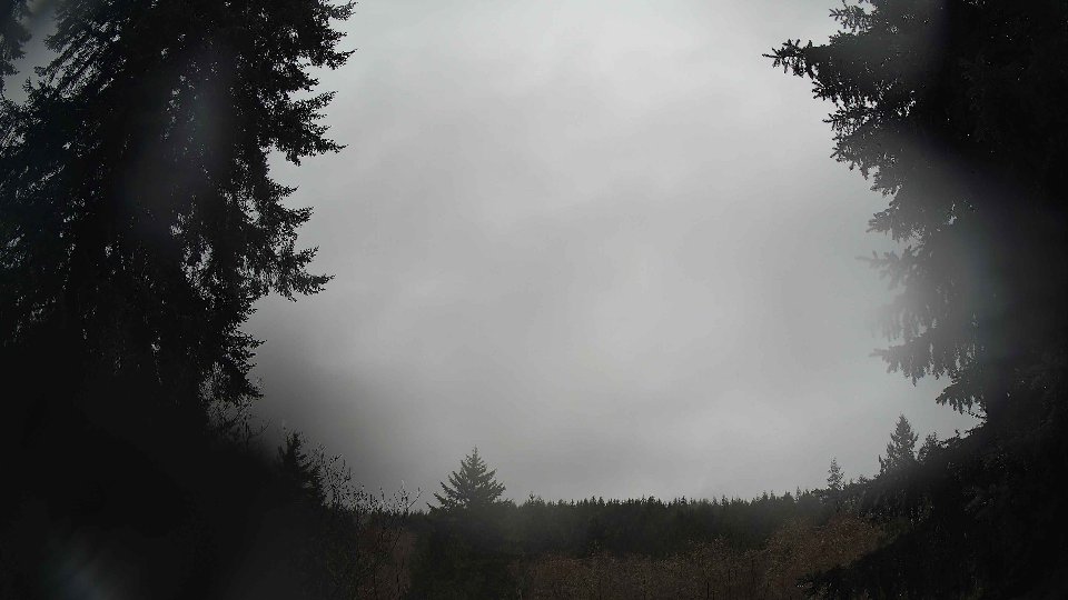 Pacific Northwest skyline timelapse frame from Dec 18th, 2025 at 8:45 AM