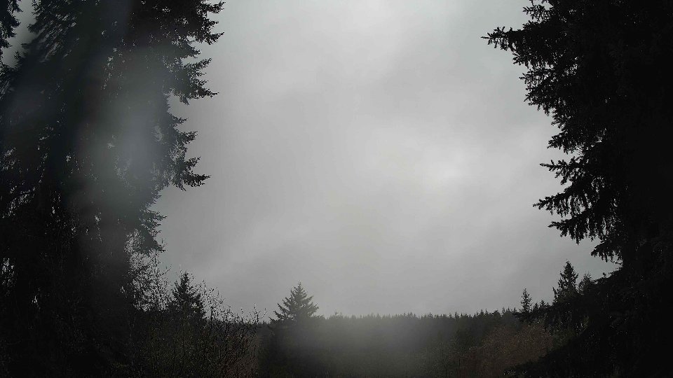 Pacific Northwest skyline timelapse frame from Dec 18th, 2025 at 9:45 AM