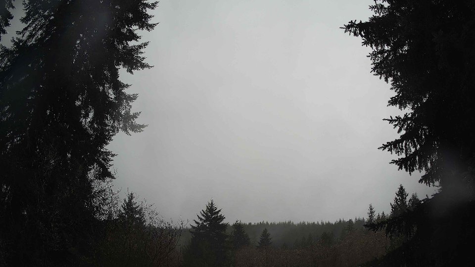 Pacific Northwest skyline timelapse frame from Dec 18th, 2025 at 1:45 PM