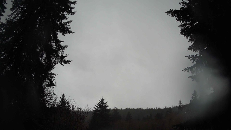 Pacific Northwest skyline timelapse frame from Dec 19th, 2025 at 7:45 AM