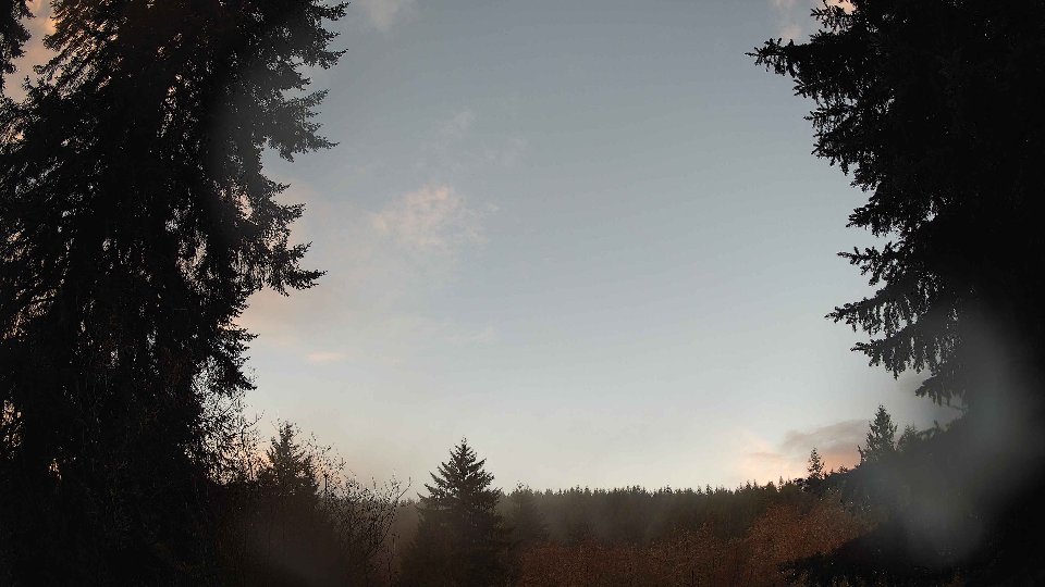 Pacific Northwest skyline timelapse frame from Dec 19th, 2025 at 8:15 AM
