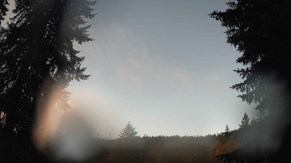Pacific Northwest skyline timelapse frame from Dec 19th, 2025 at 9:15 AM