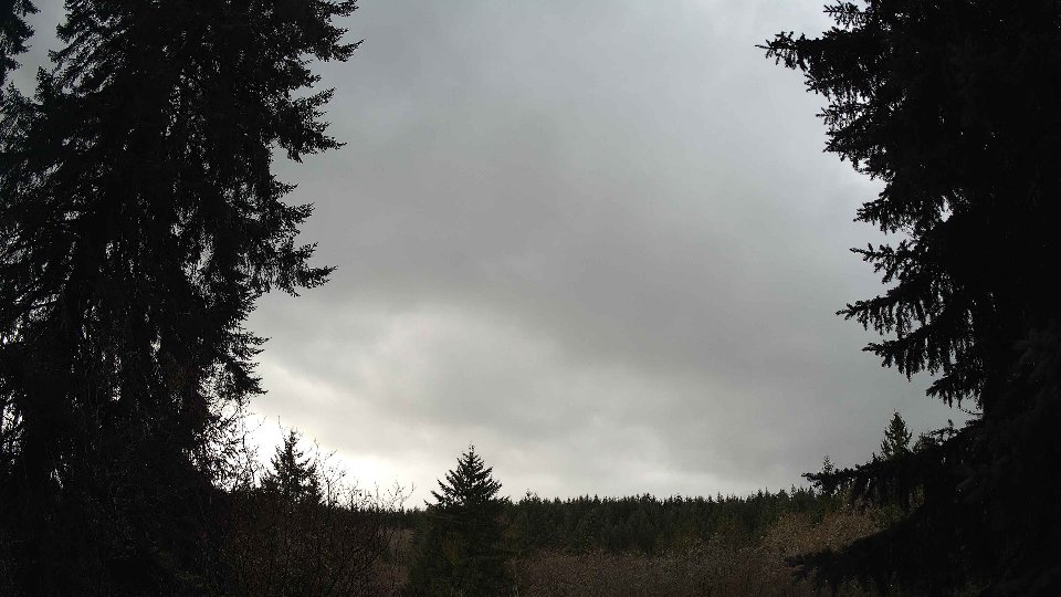 Pacific Northwest skyline timelapse frame from Dec 19th, 2025 at 12:00 PM