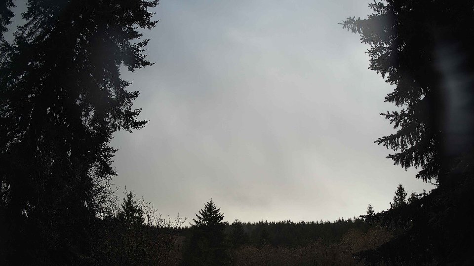 Pacific Northwest skyline timelapse frame from Dec 19th, 2025 at 12:45 PM