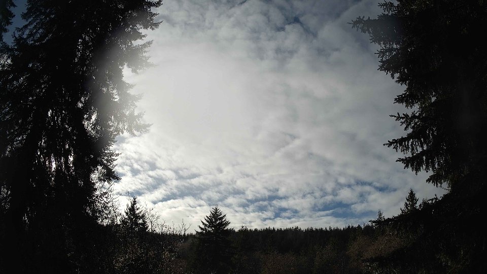 Pacific Northwest skyline timelapse frame from Dec 19th, 2025 at 1:00 PM