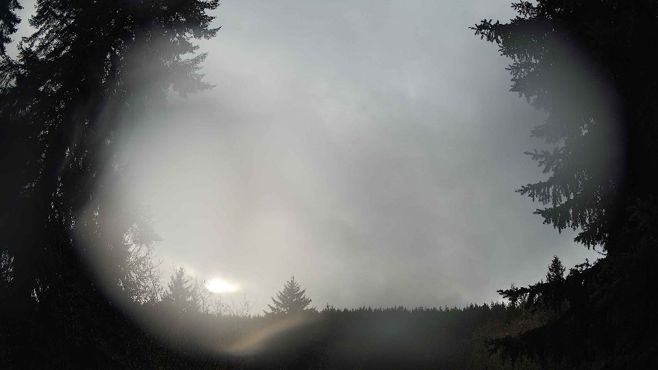 Pacific Northwest skyline timelapse frame from Dec 19th, 2025 at 2:30 PM