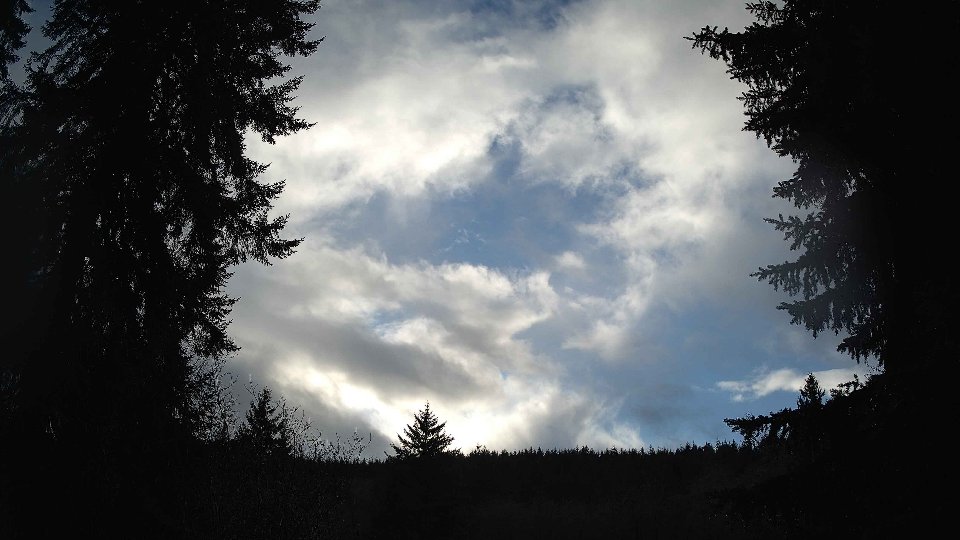 Pacific Northwest skyline timelapse frame from Dec 19th, 2025 at 3:15 PM