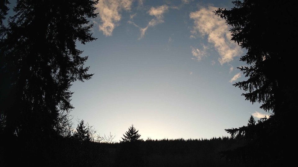 Pacific Northwest skyline timelapse frame from Dec 19th, 2025 at 3:45 PM