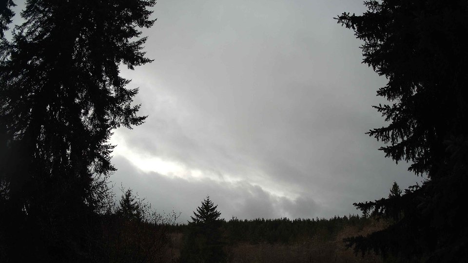Pacific Northwest skyline timelapse frame from Dec 19th, 2025 at 4:30 PM
