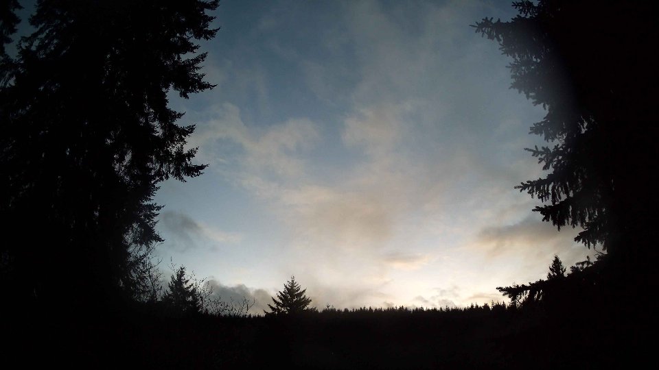 Pacific Northwest skyline timelapse frame from Dec 19th, 2025 at 5:00 PM