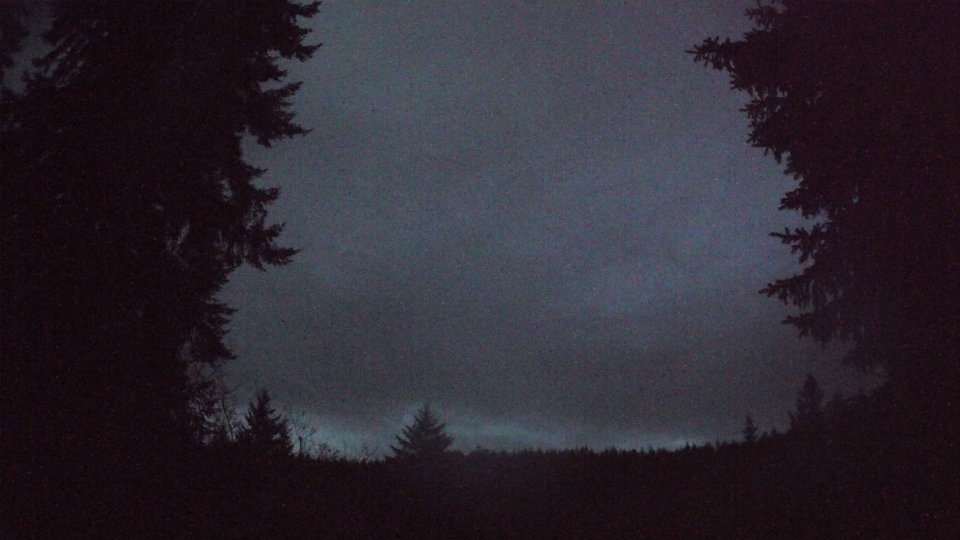 Pacific Northwest skyline timelapse frame from Dec 19th, 2025 at 7:08 AM