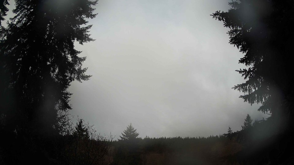 Pacific Northwest skyline timelapse frame from Dec 20th, 2025 at 7:45 AM