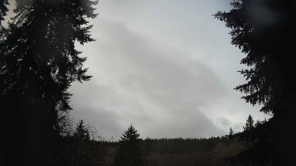 Pacific Northwest skyline timelapse frame from Dec 20th, 2025 at 8:30 AM
