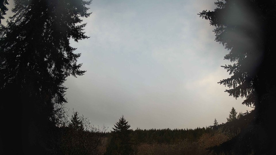 Pacific Northwest skyline timelapse frame from Dec 20th, 2025 at 8:45 AM