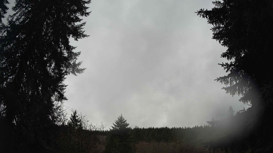 Pacific Northwest skyline timelapse frame from Dec 20th, 2025 at 11:45 AM