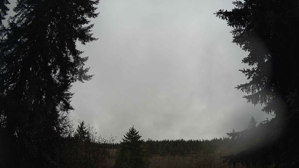 Pacific Northwest skyline timelapse frame from Dec 20th, 2025 at 12:00 PM
