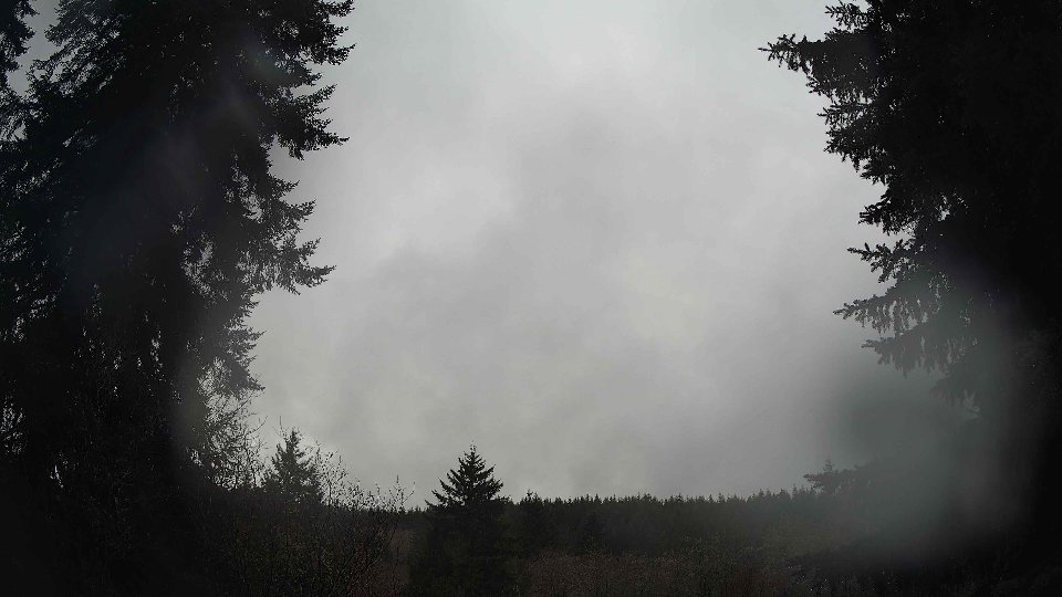 Pacific Northwest skyline timelapse frame from Dec 20th, 2025 at 1:15 PM