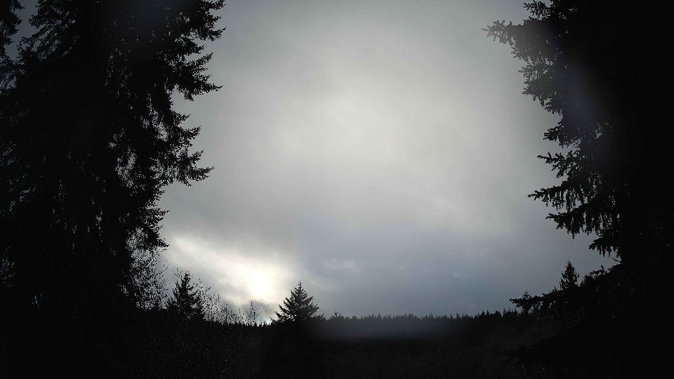 Pacific Northwest skyline timelapse frame from Dec 20th, 2025 at 3:00 PM