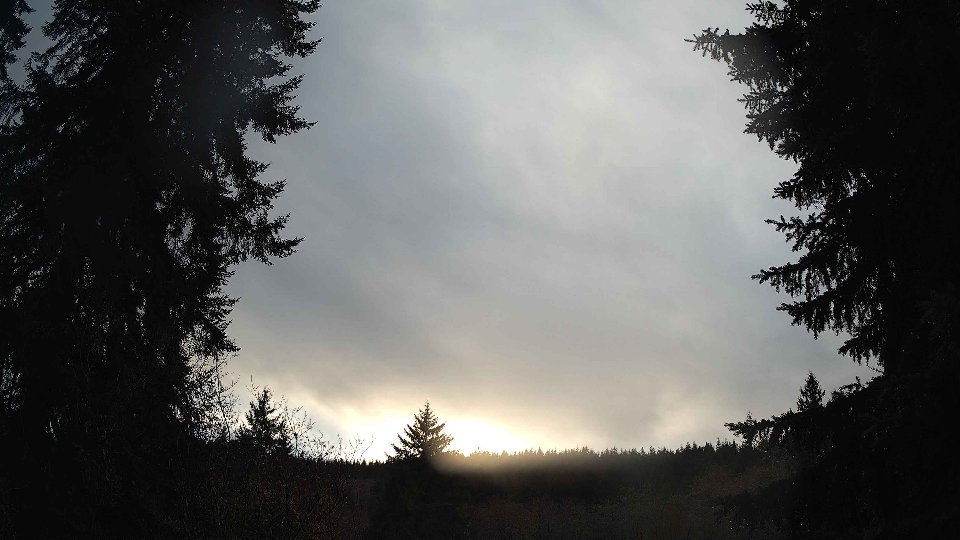 Pacific Northwest skyline timelapse frame from Dec 20th, 2025 at 3:30 PM