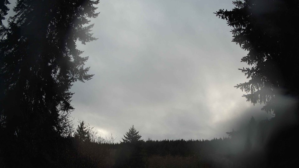 Pacific Northwest skyline timelapse frame from Dec 20th, 2025 at 4:30 PM