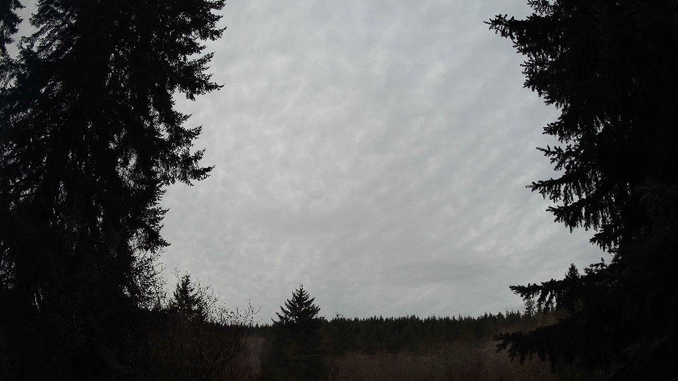 Pacific Northwest skyline timelapse frame from Dec 21st, 2025 at 7:45 AM