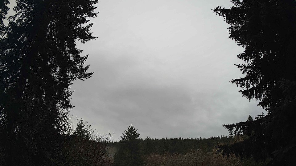 Pacific Northwest skyline timelapse frame from Dec 21st, 2025 at 8:45 AM