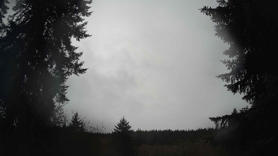 Pacific Northwest skyline timelapse frame from Dec 21st, 2025 at 12:45 PM