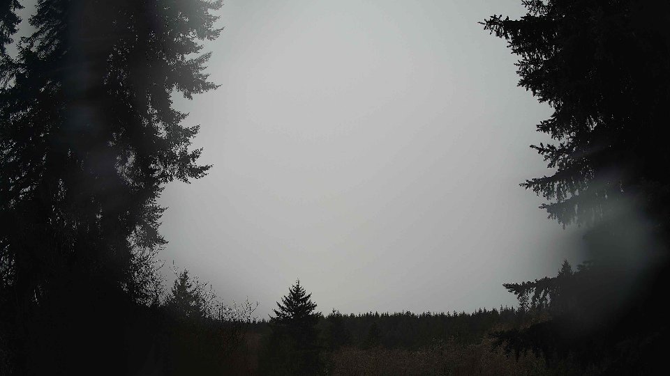 Pacific Northwest skyline timelapse frame from Dec 21st, 2025 at 1:45 PM