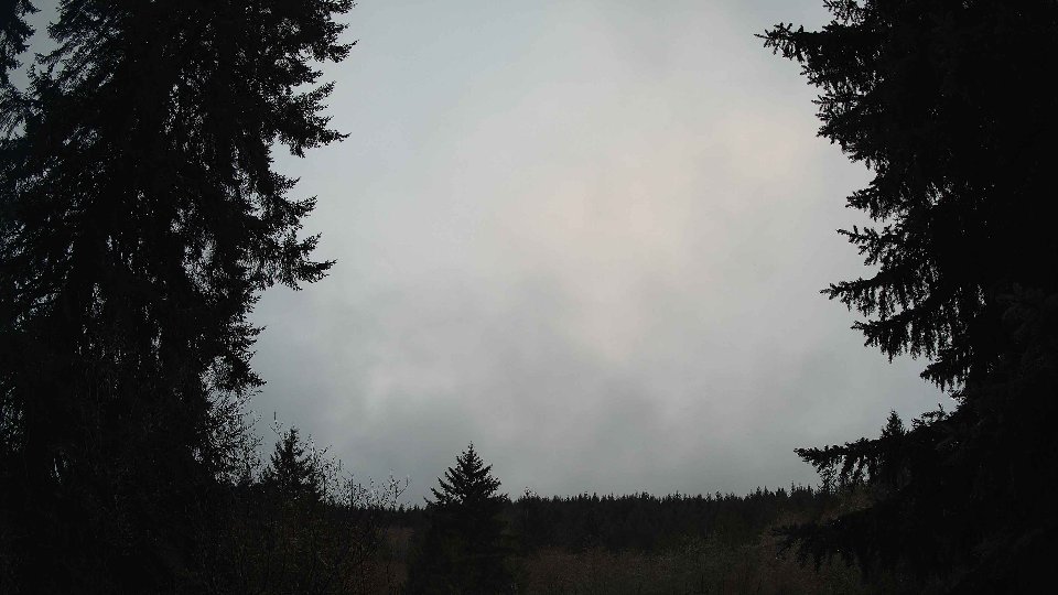 Pacific Northwest skyline timelapse frame from Dec 21st, 2025 at 4:15 PM