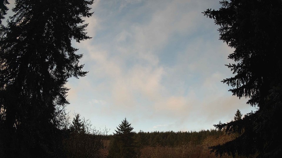 Pacific Northwest skyline timelapse frame from Dec 22nd, 2025 at 9:30 AM