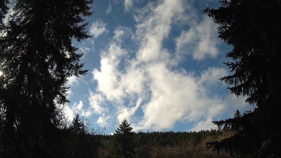 Pacific Northwest skyline timelapse frame from Dec 22nd, 2025 at 12:00 PM