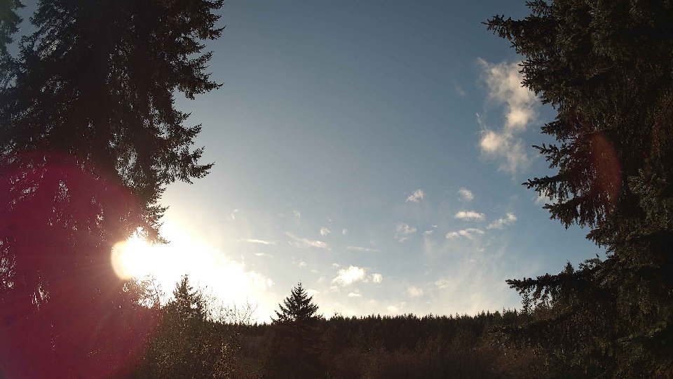 Pacific Northwest skyline timelapse frame from Dec 22nd, 2025 at 1:45 PM