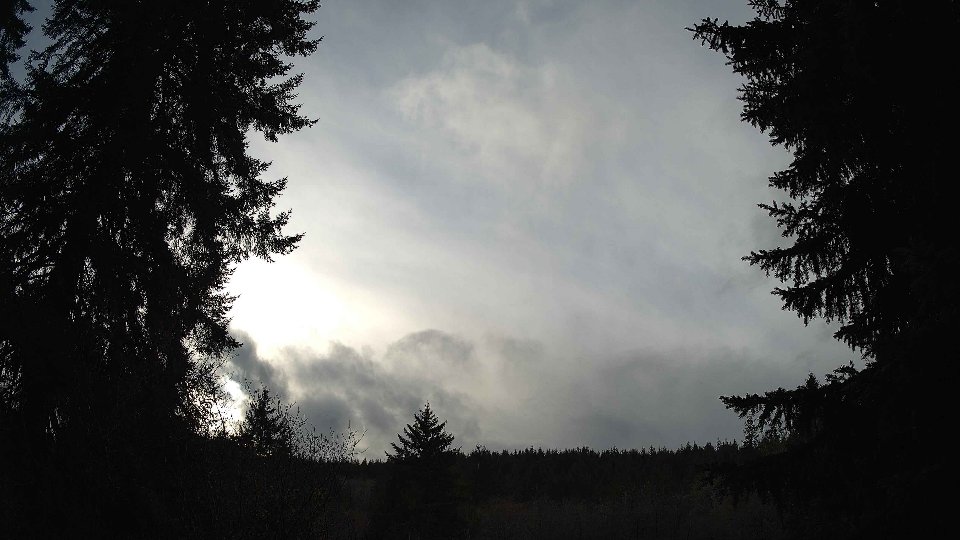 Pacific Northwest skyline timelapse frame from Dec 22nd, 2025 at 2:00 PM