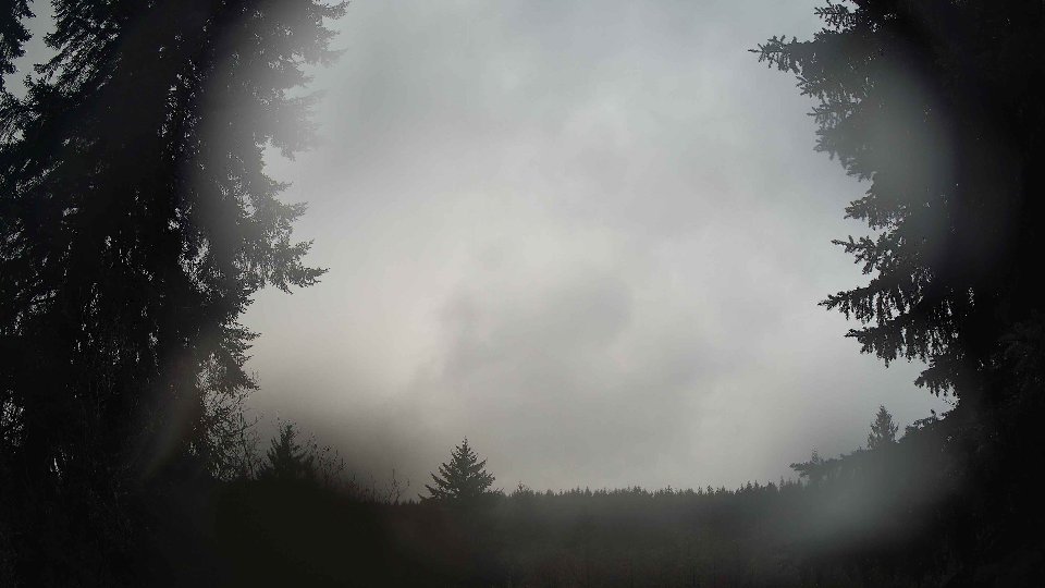 Pacific Northwest skyline timelapse frame from Dec 22nd, 2025 at 3:45 PM