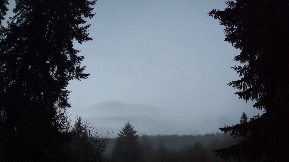 Pacific Northwest skyline timelapse frame from Dec 23rd, 2025 at 7:30 AM