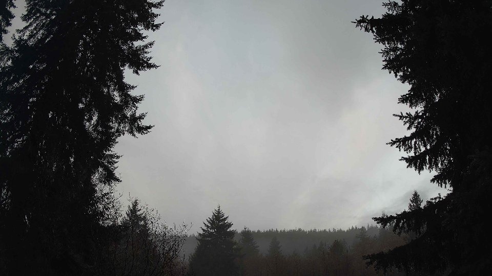 Pacific Northwest skyline timelapse frame from Dec 23rd, 2025 at 8:00 AM