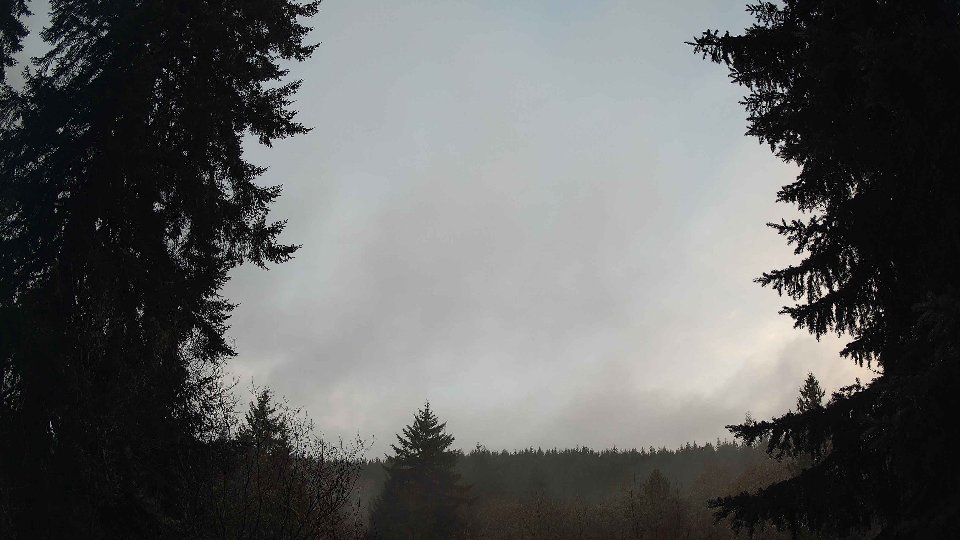 Pacific Northwest skyline timelapse frame from Dec 23rd, 2025 at 8:15 AM