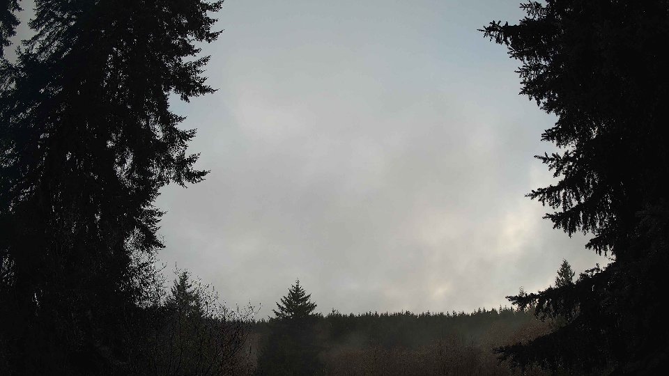 Pacific Northwest skyline timelapse frame from Dec 23rd, 2025 at 8:30 AM