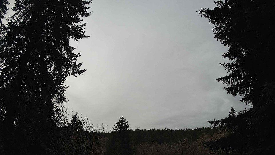 Pacific Northwest skyline timelapse frame from Dec 23rd, 2025 at 12:00 PM