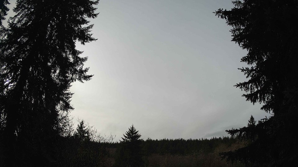 Pacific Northwest skyline timelapse frame from Dec 23rd, 2025 at 12:15 PM