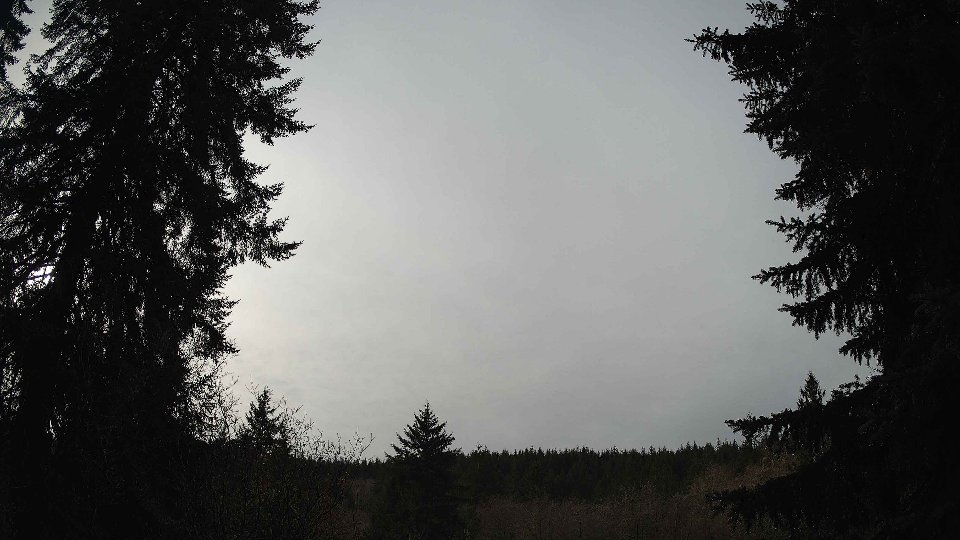 Pacific Northwest skyline timelapse frame from Dec 23rd, 2025 at 12:30 PM