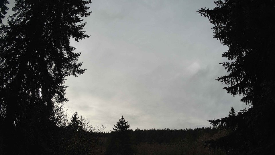 Pacific Northwest skyline timelapse frame from Dec 23rd, 2025 at 1:15 PM