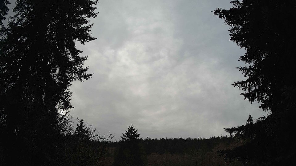 Pacific Northwest skyline timelapse frame from Dec 23rd, 2025 at 1:45 PM