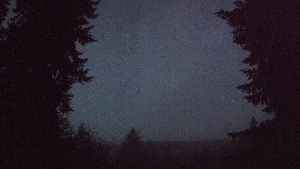 Pacific Northwest skyline timelapse frame from Dec 23rd, 2025 at 7:09 AM