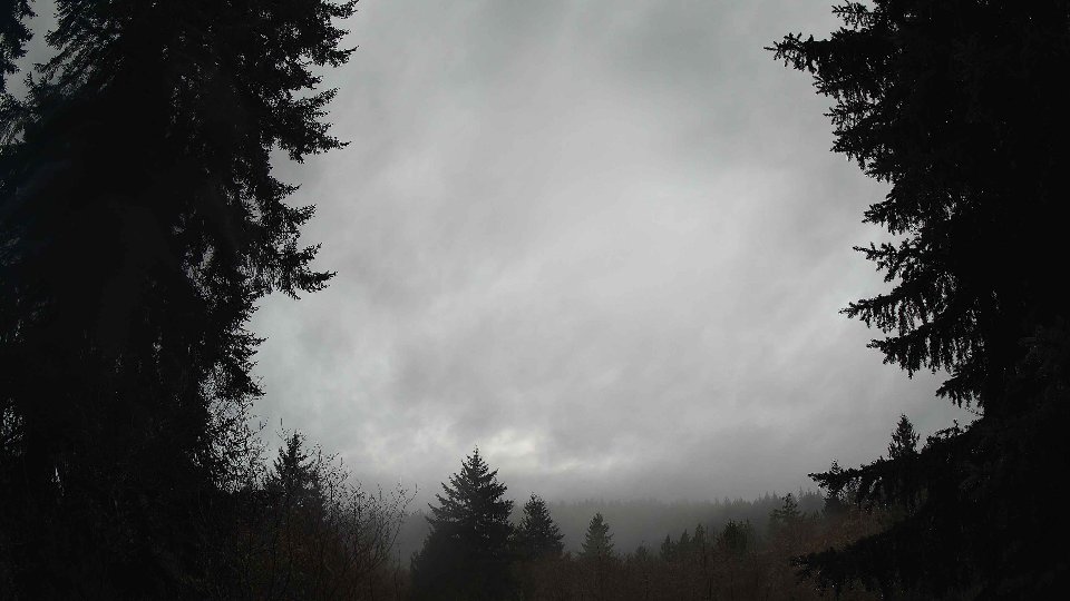 Pacific Northwest skyline timelapse frame from Dec 24th, 2025 at 8:15 AM