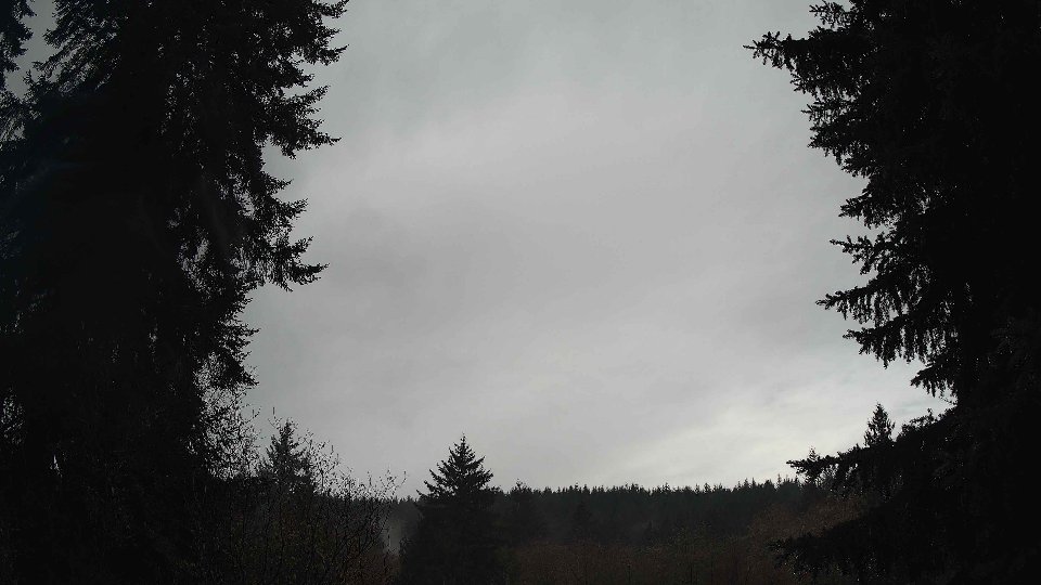 Pacific Northwest skyline timelapse frame from Dec 24th, 2025 at 8:30 AM