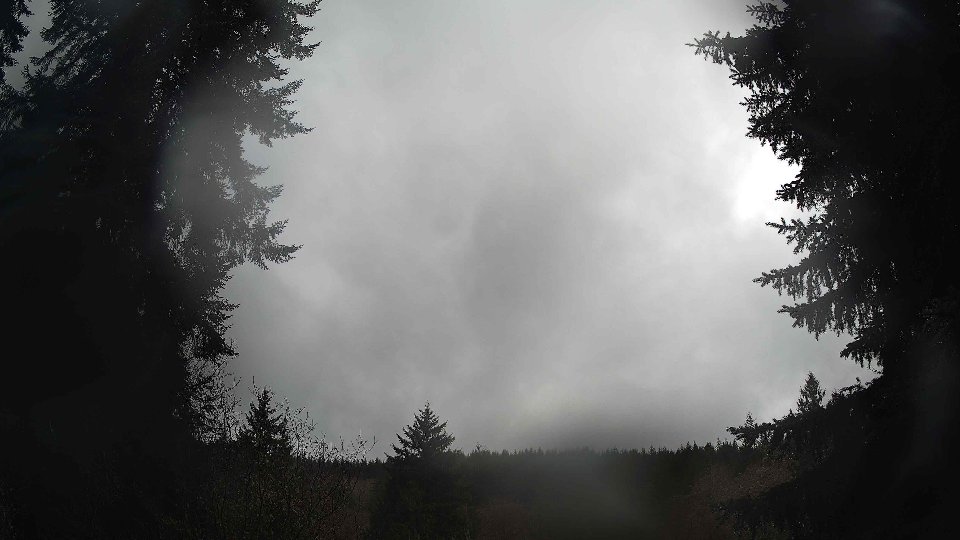 Pacific Northwest skyline timelapse frame from Dec 24th, 2025 at 12:15 PM